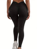 Sexy Design Yoga Leggings for Women, High Waist Butt Lifting Pants, Stretch Breathable Soft Slim Fit Workout Trousers