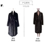 Winter Long Black Elegant Stylish Thick Warm Fluffy Hairy Soft Faux Mink Fur Coat Women Stand Collar Sashes