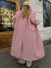 Elegant Women's Woolen Overcoat Solid Lapel Double Breasted Full Sleeve Long Coat Autumn Winter Lady Outwear