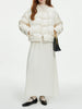 115.2G Filling Amount Stand-up Collar Chinese Style Down Coat For Women Jacquard Warm Casual Jacket 24FS14068