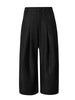 Winter Thick Warm Pants For Women High Waist Pleated Wide Leg Trousers Office Lady Clothes Minimalism 26C967