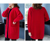 Knitted Shirt Casual Long Sleeve Loose Medium Length Outwear Sweater Coat Women Autumn Knitwears Cardigan Mujer