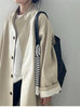Lazy Loose Stand Up Collar Long Ttrench Coat For Women Spring Autumn Casual British Style Windbreaker Overcoat