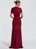 Patchwork Sexy Hollow Out Sheer Mesh Women Maxi Dress Turtleneck Ruched Dress Spring Slim Elegant Party Evening Dress