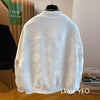 Ladies Short Jacket Spring Autumn Round Neck Lady Baseball Outerwear Versatile Loose Korean Version Women's Coat