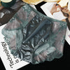 Women Lace Flowers Panties Sexy Hollow Temptation Silk Breathable Underwear Tummy Mid Waist Butt Lift Briefs Intimate Panty