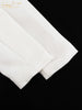 Sexy Slim White Women's Dress V-Neck Long Sleeve Ankle Length Dresses Elegant Classic Slit Female Dress