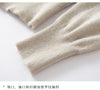 Autumn Women's Cardigan 100% Cashmere Knitted Sweater Chic Tops Female Causal Turtleneck Collar Loose Size Jacket Coat
