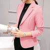 Blazer Ladies, Pocket Jacket, Slim Fit Long-sleeved Korean Style Office Traf Tangada