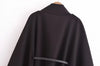 Mujer Belt Poncho Capes Women Black Cloaks Winter Coats Woman Bat Sleeve Cape Coats for Women Women's Cape Jacket