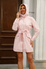 Spring Autumn Hooded Water-repellent Jacket with Belt Thin Casual Loose Trench Coat Women Windbreaker