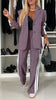Female Office Blazer 2 Piece Sets Autumn And Winter Long Sleeves Suit Women's Suit Pimp Stitching Pants Pocket Suit