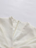 Spliced Button Two Piece Sets for Women V Neck Cape Sleeve Tunic Top High Waist Ombre Skirt Elegant Set Female