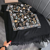 Winter Warm Cashmere Scarf for Women Embroidery Pashmina Blanket Thick Shawl Wrap Neckerchief Bufanda Echarpe Poncho