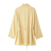 Spring and Autumn Women Solid Color Casual Shirts Loose Full Length Pants Two Pieces Sets