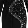 Spring Autumn Women Long Sleeve Velvet Solid Color Diamond Party Evening Long Maxi Dress Dashiki Africa Clothing