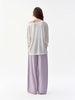 Fall Women‘s Polka Dot Barrel Leg Pants, High Waist Turned-Down Waistband Trousers for Casual Chic Style