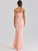 Sweetheart Neck Sexy Mermaid Maxi Dress Women Elegant Ruffle Sleeves Bodycon Evening Club Party Long Dress Female Gown