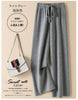 Thick Warm Knitted Casual Chic Basic Soft Elastic High Waist Women's Pants Korean Straight Ankle-Length Pants For Women