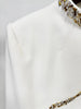 High Street Designer Vestido Women's Diamonds Beaded Cape Sleeve Floor Length Maxi Long Dress