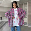 Blouse Women's Shirts Spring Autumn Plaid Long Sleeve Shirt Loose Tops Casual Coat Женский Топ Blusas Mujer Рубашка Женская