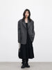 Korean Women Blazers Loose Casual Retro Plaid Single Breasted Mid Length Ladies Jacket Coat Spring Autumn