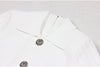 Sml Elastic Knitted Solid Color Flip Collar Button Back Zipper Large hem Pleated Casual Women's Dress