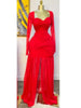 Women Stacked Ruched Draped High Split Pleated Maxi Long Bodycon Dress Holiday Birthday Club Party Evening Dresses