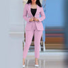 Pants Sets Two Piece Women Cardigan Blazer Double Breasted Slim Fit Pencil Pants Pockets Solid Casual Suits Outwear Spring