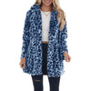 Women Winter Warm Faux Fur Coat Casual Turn-down Collar Leopard Jackets Ladies Streetwear Long Sleeve Pockets Overcoats