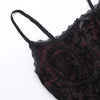 Vintage Elegant Goth Dress Women Sexy Streetwear Fairy Grunge Aesthetic Cross Pattern Spaghetti Strap Party Dress Female