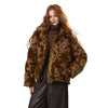 Women's Winter Down Jacket, Retro Floral Embroidery Stand Collar Puffer Coat, Romantic Thick Warm Padded Top