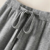Thick Warm Knitted Casual Chic Basic Soft Elastic High Waist Women's Pants Korean Straight Ankle-Length Pants For Women
