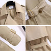 Trench Coat Women's Suit Collar Coat Spring Autumn Female Long Jacket Waist Temperament Windbreaker Overcoat