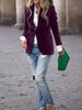 Women's Gold Velvet Blazer, Office Lady Spring Autumn Foreign Atmosphere, Red Blazers Suit, OL Professional Wear