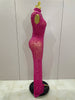 Sexy Sparkly Crystal Diamonds Mesh See Through Long Dress Women Elegant Party Costume Singer Stage Performance Outfit
