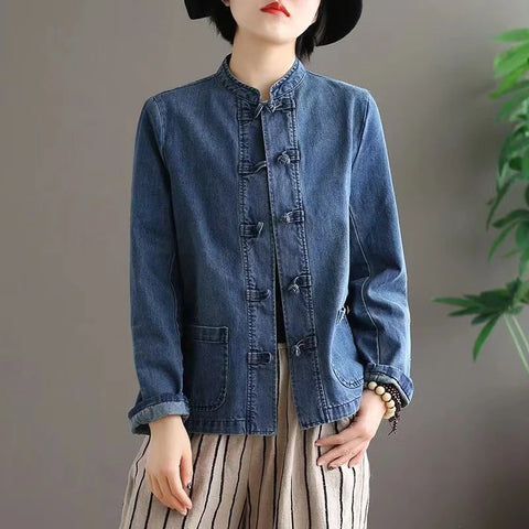 2026New Spring Autumn Denim Jacket Women Single-Breasted Long Sleeve Short Jeans Coat Female Casual Cowboy Overcoat Ladies Tops