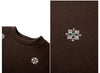 Two Pieces Set Woman Winter Casual Embroidery Sweatshirt Wide Leg Pants Fleece Lined Knitted Women Clothes Sets A3288