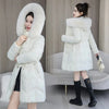 Winter Down Cotton Jacket Women Korean Cotton-Padded Thicken Warm Mid Long Hooded Parkas Slim Coat Female Casual Ladies Tops