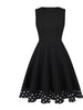 Women Outfits Polka Dot Vintage 1950s Swing Dress Long Sleeve Cape Top and A-Line Dress Two Piece Suit Vestido
