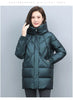 Hooded Cotton Coat Women's Mid-Length Winter Jackets Elegant Mother's Parkas Padded Jacket Thick Down Padded Jacket Vintage