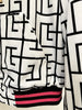 High Street F/W Designer Jacket Women's Geometric Monogram Printed Velvet Hooded Bomber Jacket