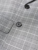 Women Plaid Double Breasted Back Pleated Elegant Blazer Lapel Long Sleeve Jacket Spring Autumn 3WM2547