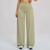 Casual Wide Leg Pants Yoga Pants Women Crossed Waist Loose Pants for Outdoor Workout Running and Sports Wide Leg Pants