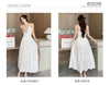 Vintage White Long Dresses for Women 2023 Summer Elegant Chic Solid Sleeveless Casual Female Korean Slim Sexy Backless Sundress