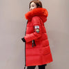 Zipper Pockets Design Plus Size Jacket Women Winter Collar Hooded Parka Clothing Elegant Slim Warm Thick Female Coat