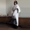 Women's Long Jackets Detachable Shawl Lace Up Waist Cinching Padded Coats Winter Lady Full Sleeve Solid Loose Coat Outerwear
