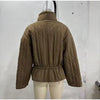 Upgraded Thick Wrap Front Tie Padded Jacket Kimono Style Collar Long Sleeve Loose Warm Daily Women Coat Winter Cotton Coats