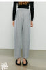 Women Casual Pants Winter Sweatpants Tapered Elastic Waist Split Design Fleece-Lined Warm Trousers
