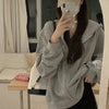 Streetwear Black Hoodie Coat Women's Clothing Hooded Zipper Slim Fit Y2k Jackets Casual Sweatshirts Tops Ropa Mujer